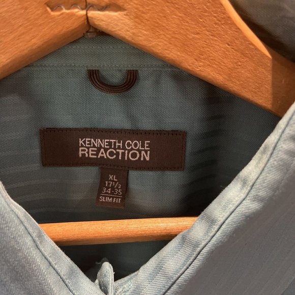 Men's Kenneth Cole Reaction Shirt Top button down size Extra Large 17.5 (34-35) - Picture 5 of 6